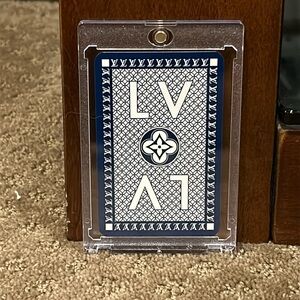 Louis Vuitton 4 of hearts card with holder